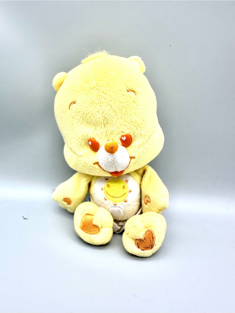 Care Bears Funshine Cub Plush Yellow Sun Diaper 2005 Play Along Toy 8"